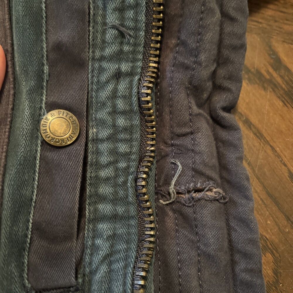 Abercrombie and Fitch VINTAGE Mens Grindstone Creek Jacket Navy Large L Blue - Picture 3 of 14